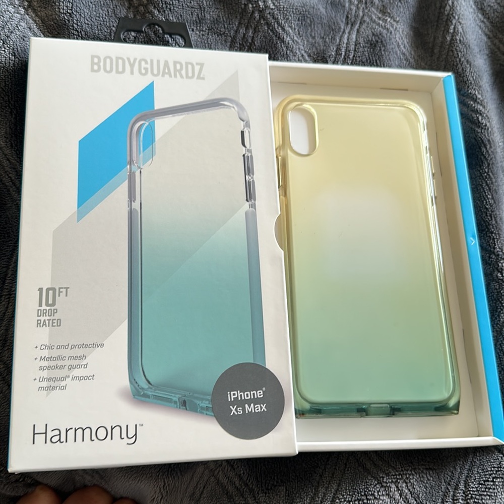 BodyGuardz Harmony Case featuring Unequal (Clear/Mint) for Apple iPhone Xs Max
